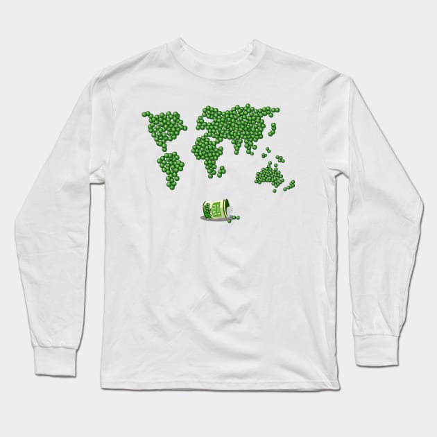 World Peas Long Sleeve T-Shirt by KsuAnn